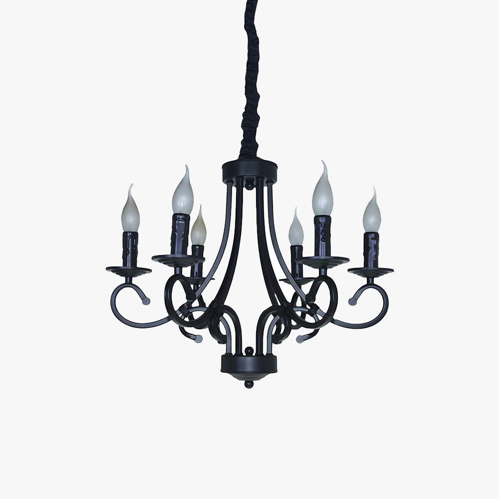 Silva Vintage Mental Candle Chandelier - Letslighting