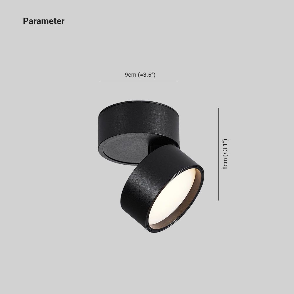 Arisha Flush Mount Ceiling Light Cylindrical Modern Metal Hallway