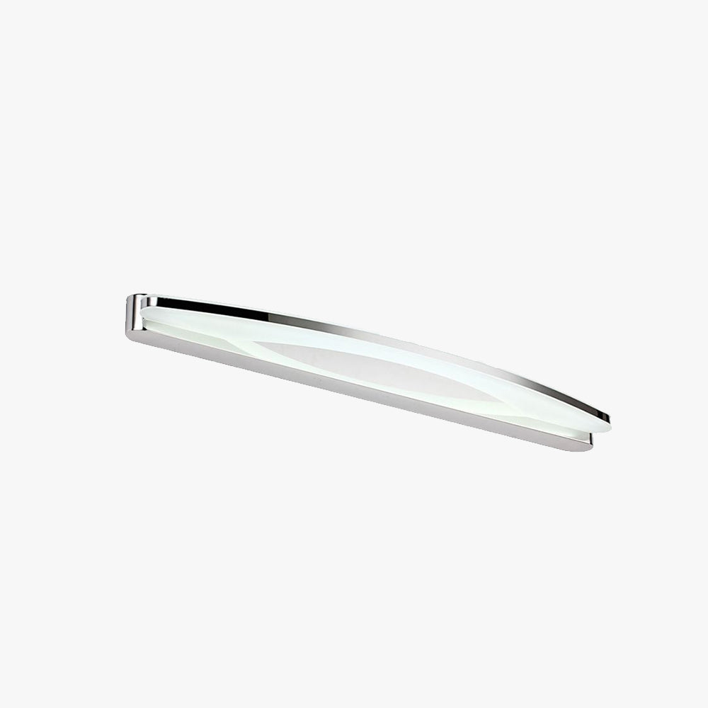 Arisha Minimalist Vanity Wall Lamp, Chrome, Bedroom/Bathroom
