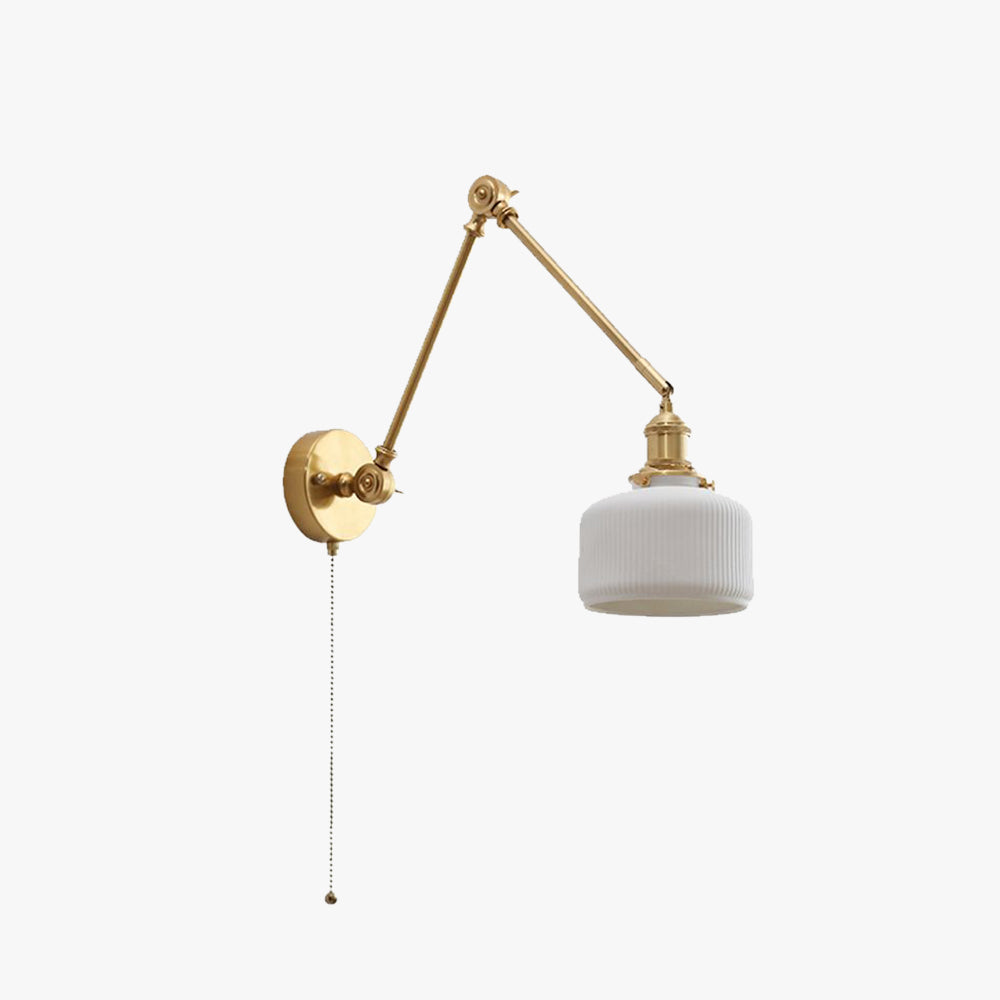 Arisha Wall Lamp Modern Drum Ceramics Adjustable - Letslighting