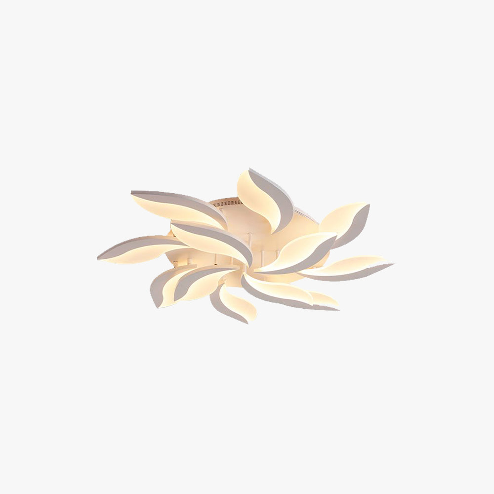 Arisha Minimalist Art Deco Flower Flush Mount Ceiling Light Living Room - Letslighting