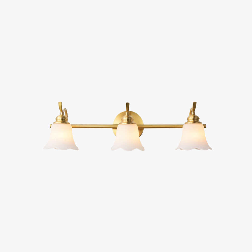 Ray Vintage Flower Shaped Metal&Glass Lamp Wall