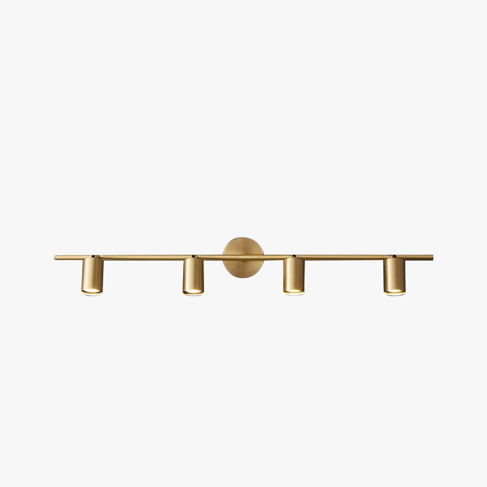 Arisha Modern Cylinder Rotatable Spotlight Wall Lamp Brass - Letslighting