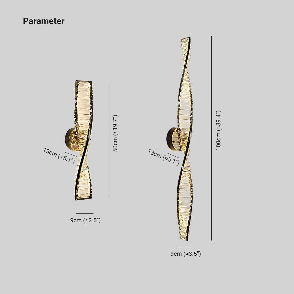 Kristy Vanity DNA Crystal Wall Lamp - Letslighting