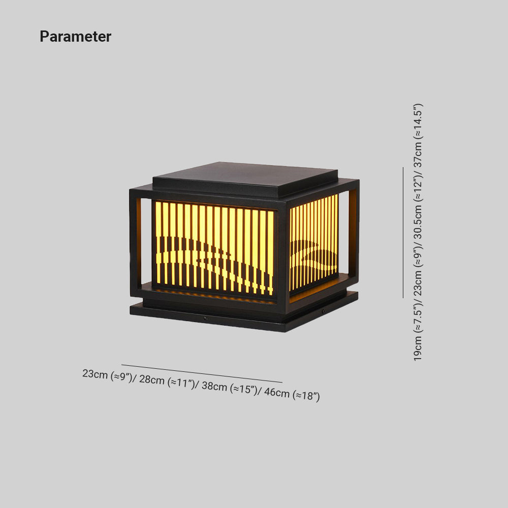 Ray Vintage LED Outdoor Light Post, Metal, Patio/Porch