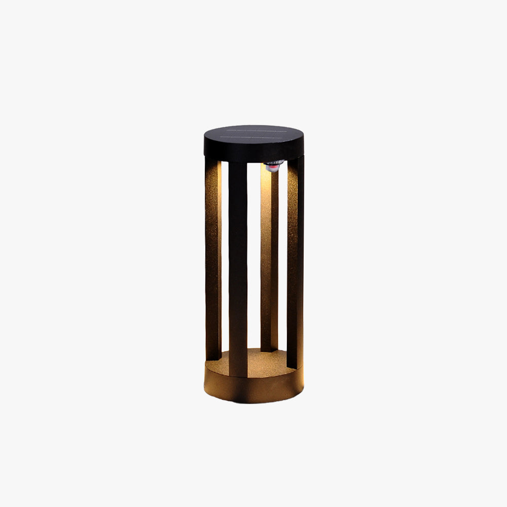 Ray Minimalist Cylindrical Hollow Solar Outdoor Path Light