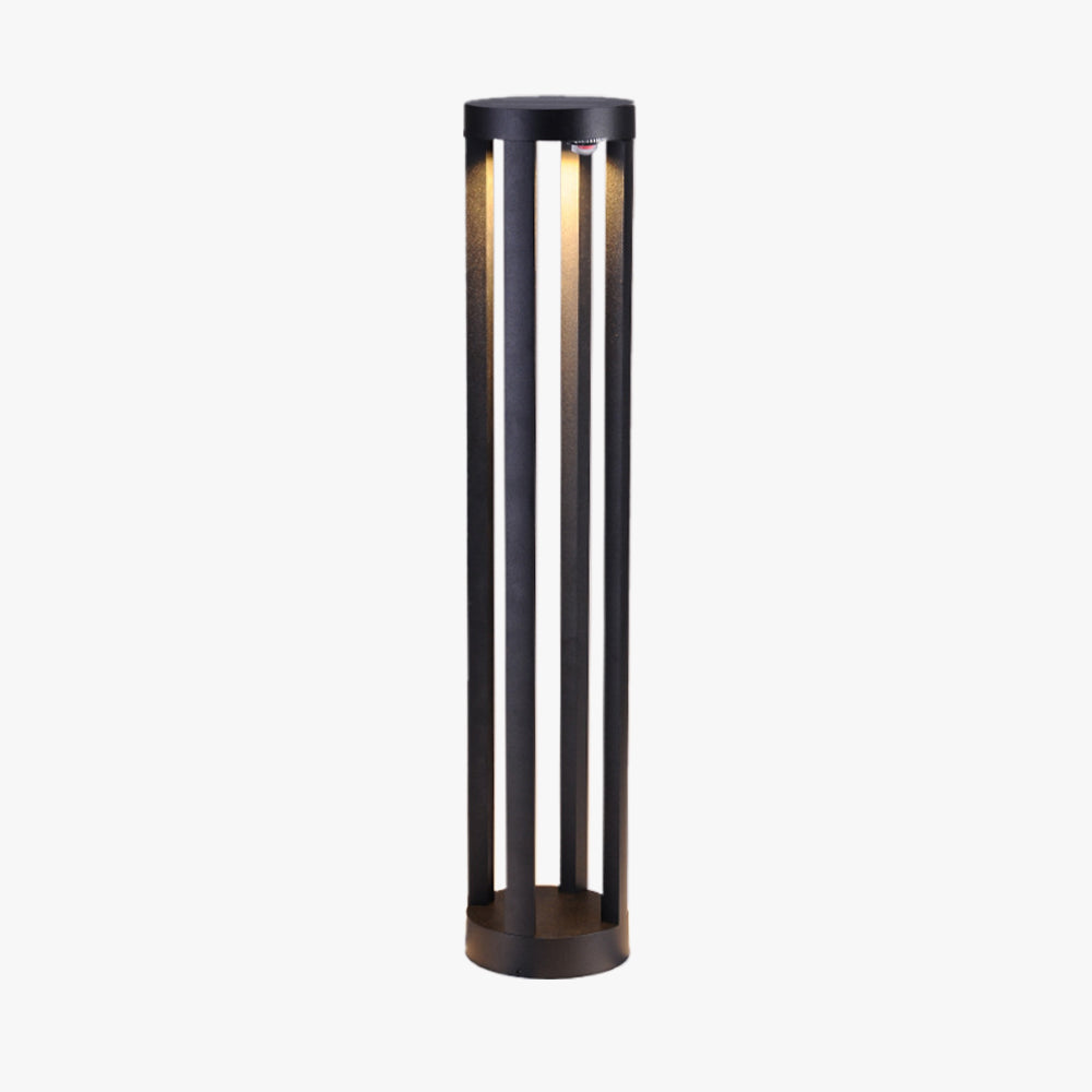 Ray Minimalist Cylindrical Hollow Solar Outdoor Path Light