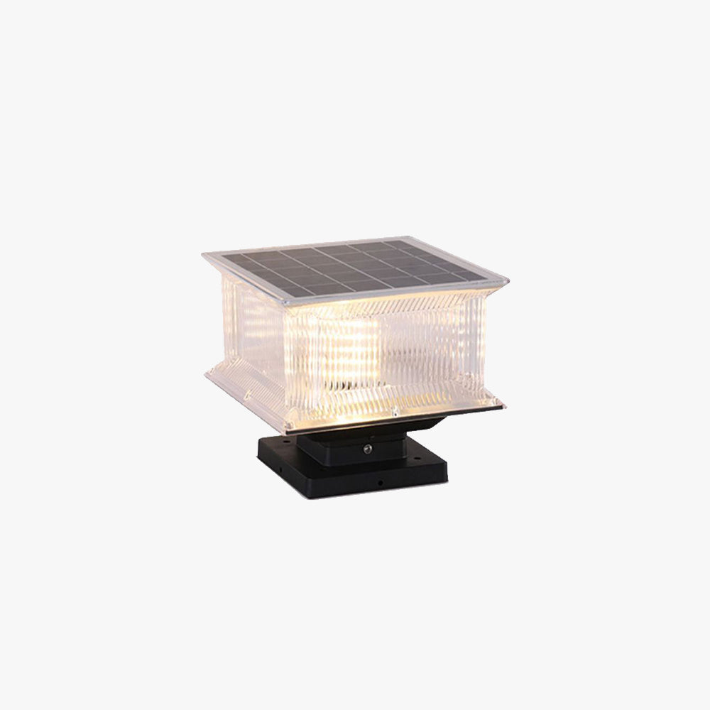Ray LED Rectangular Metal Acrylic Outdoor Lamp