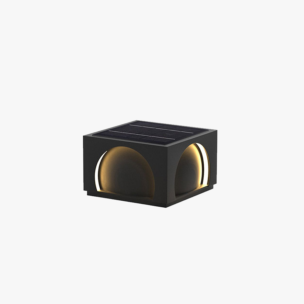 Ray Modern Rectangular Metal Outdoor Lamps Post - Letslighting