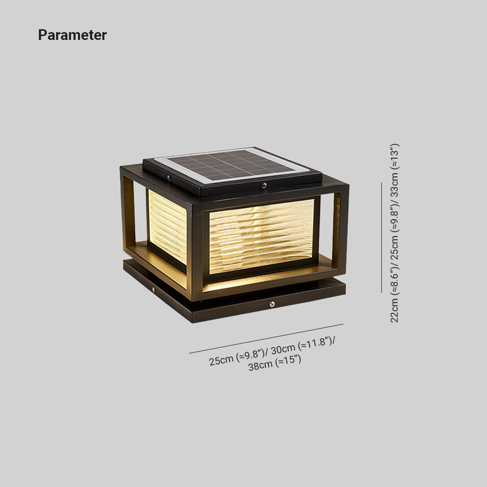 Ray LED Rectangular Metal Outdoor Lamps