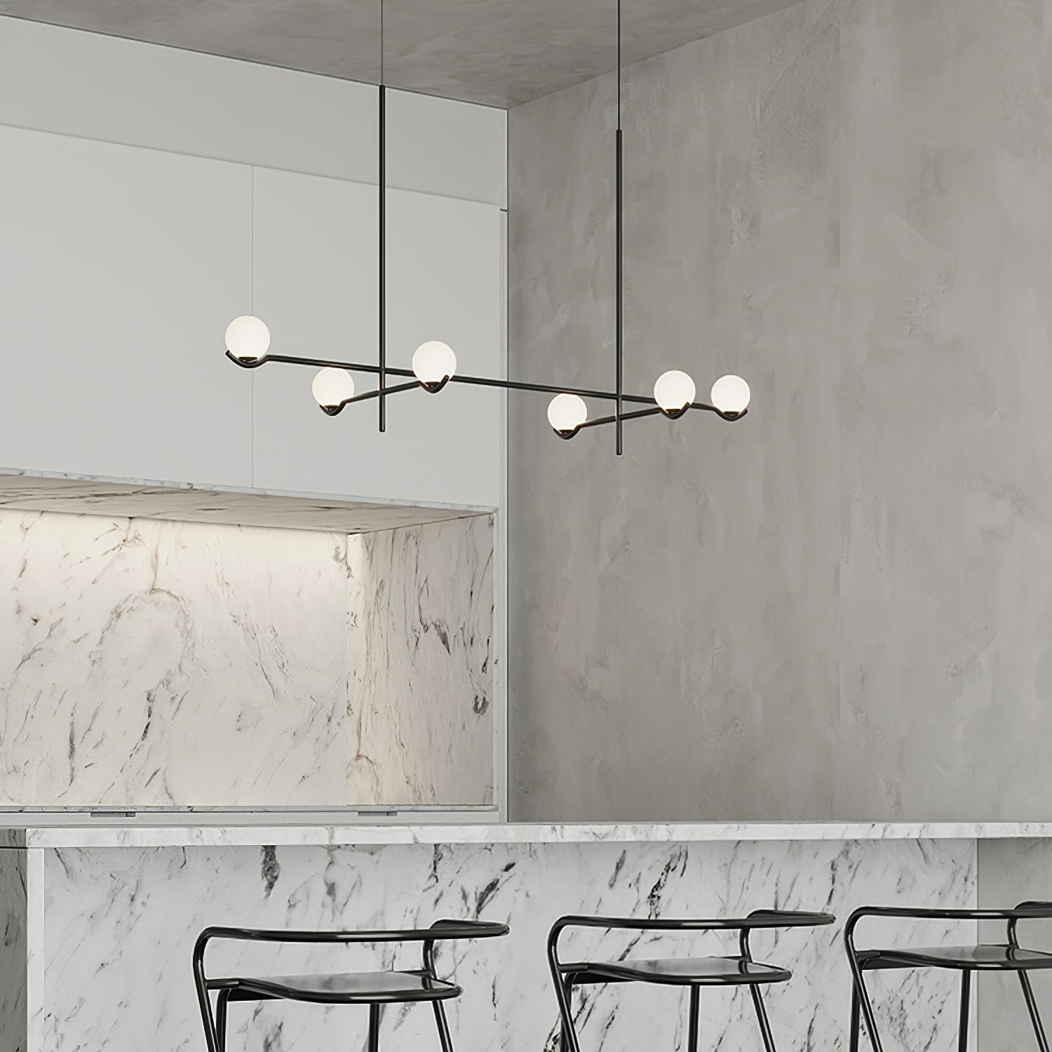 Hestia Design Glass Chandelier - Letslighting