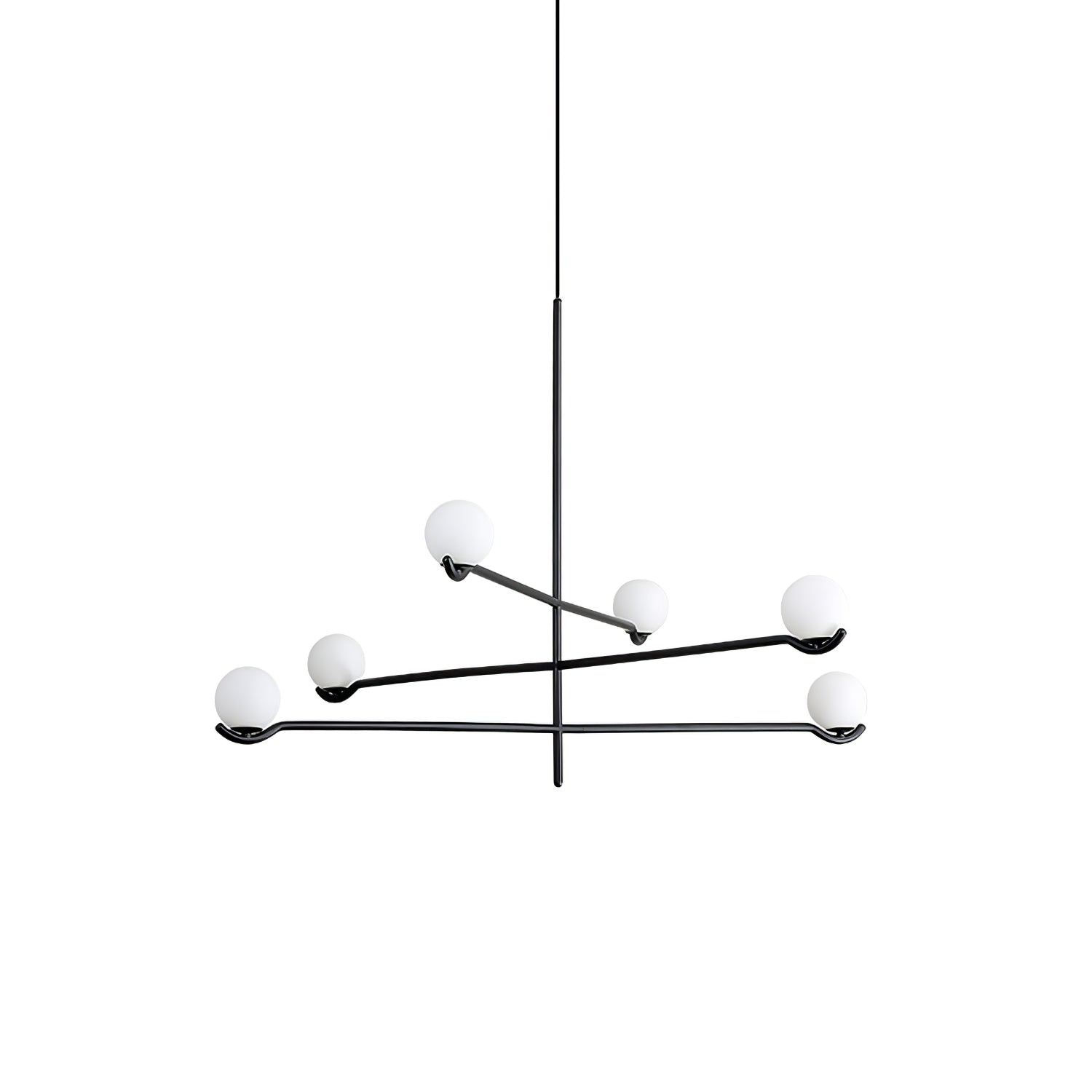 Noir Minimalist Glass Pendant Light - Letslighting