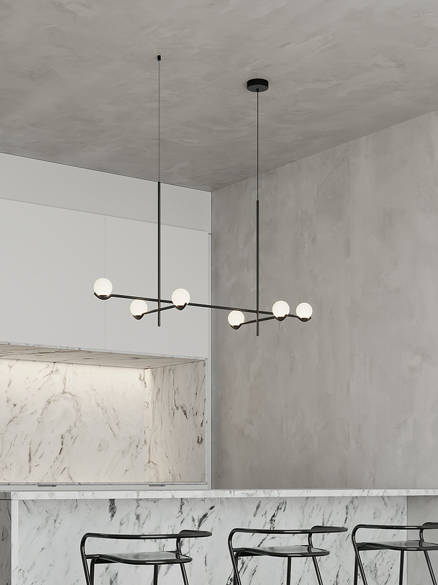 Noir Minimalist Glass Pendant Light - Letslighting