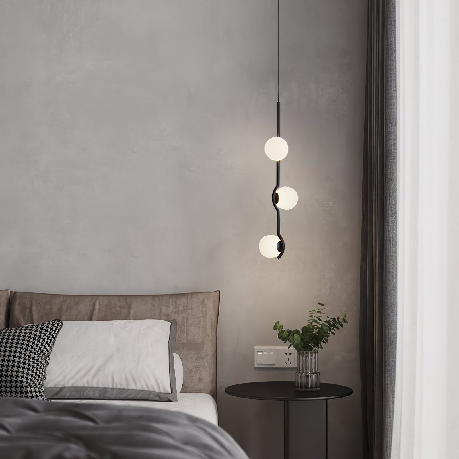 Noir Minimalist Glass Pendant Light - Letslighting