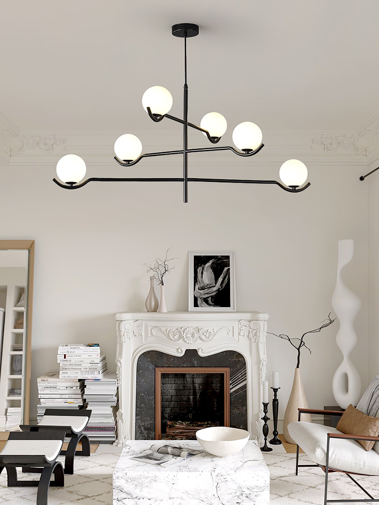 Noir Minimalist Glass Pendant Light - Letslighting