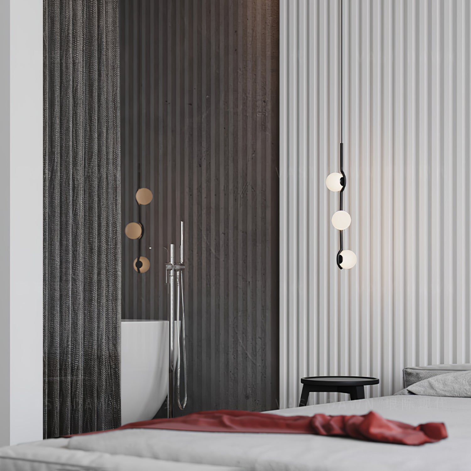 Noir Minimalist Glass Pendant Light - Letslighting