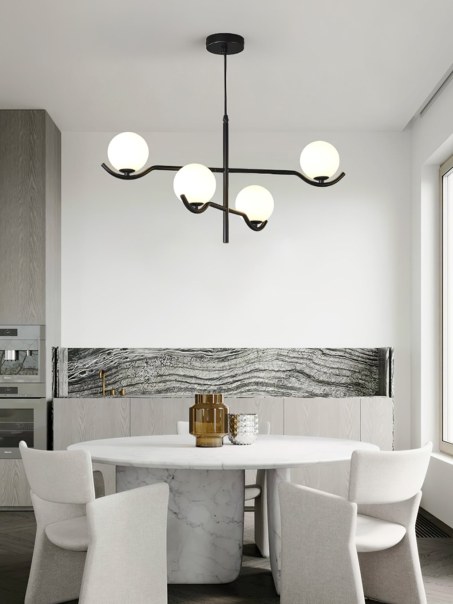 Noir Minimalist Glass Pendant Light - Letslighting