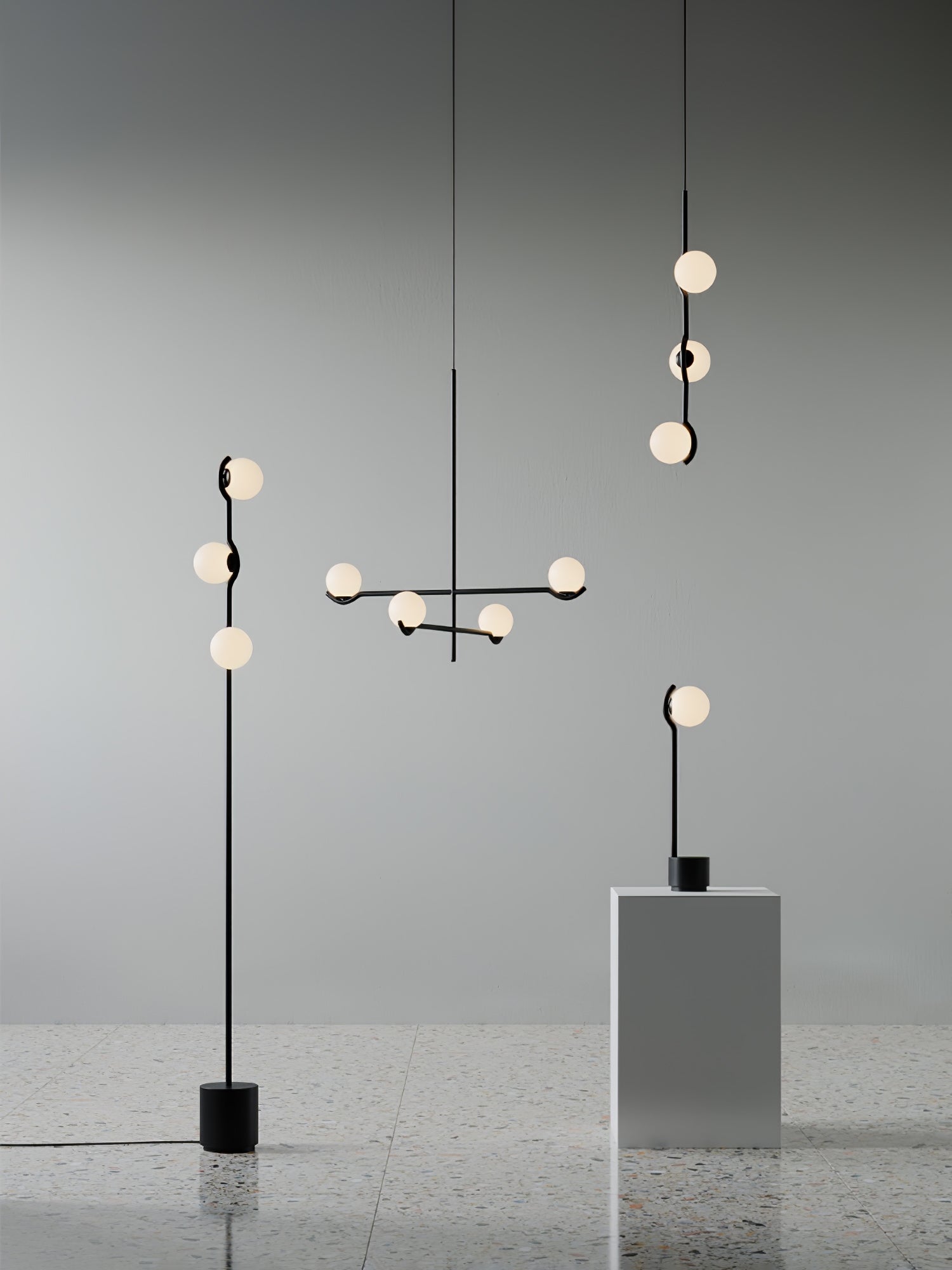 Noir Minimalist Glass Pendant Light - Letslighting