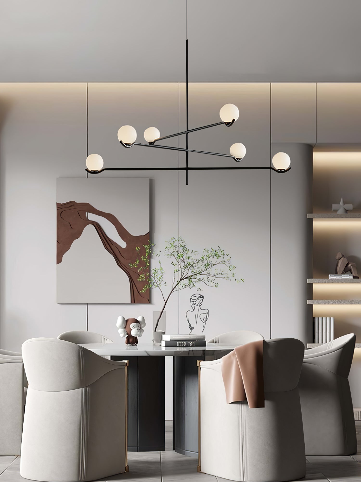Noir Minimalist Glass Pendant Light - Letslighting