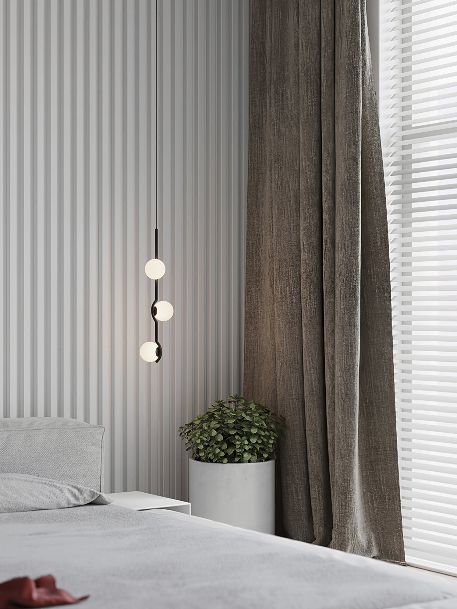 Noir Minimalist Glass Pendant Light - Letslighting