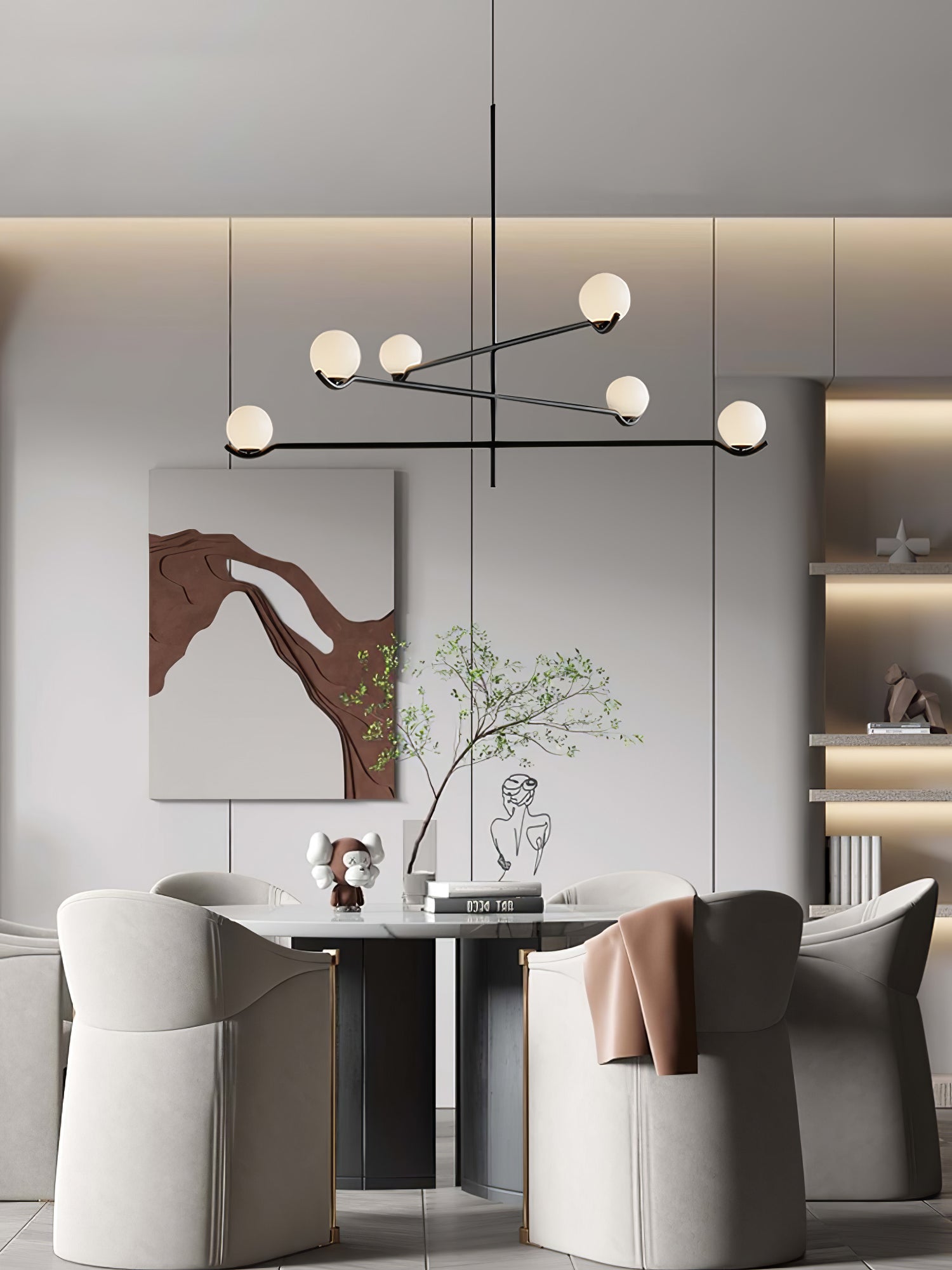 Noir Minimalist Glass Pendant Light - Letslighting