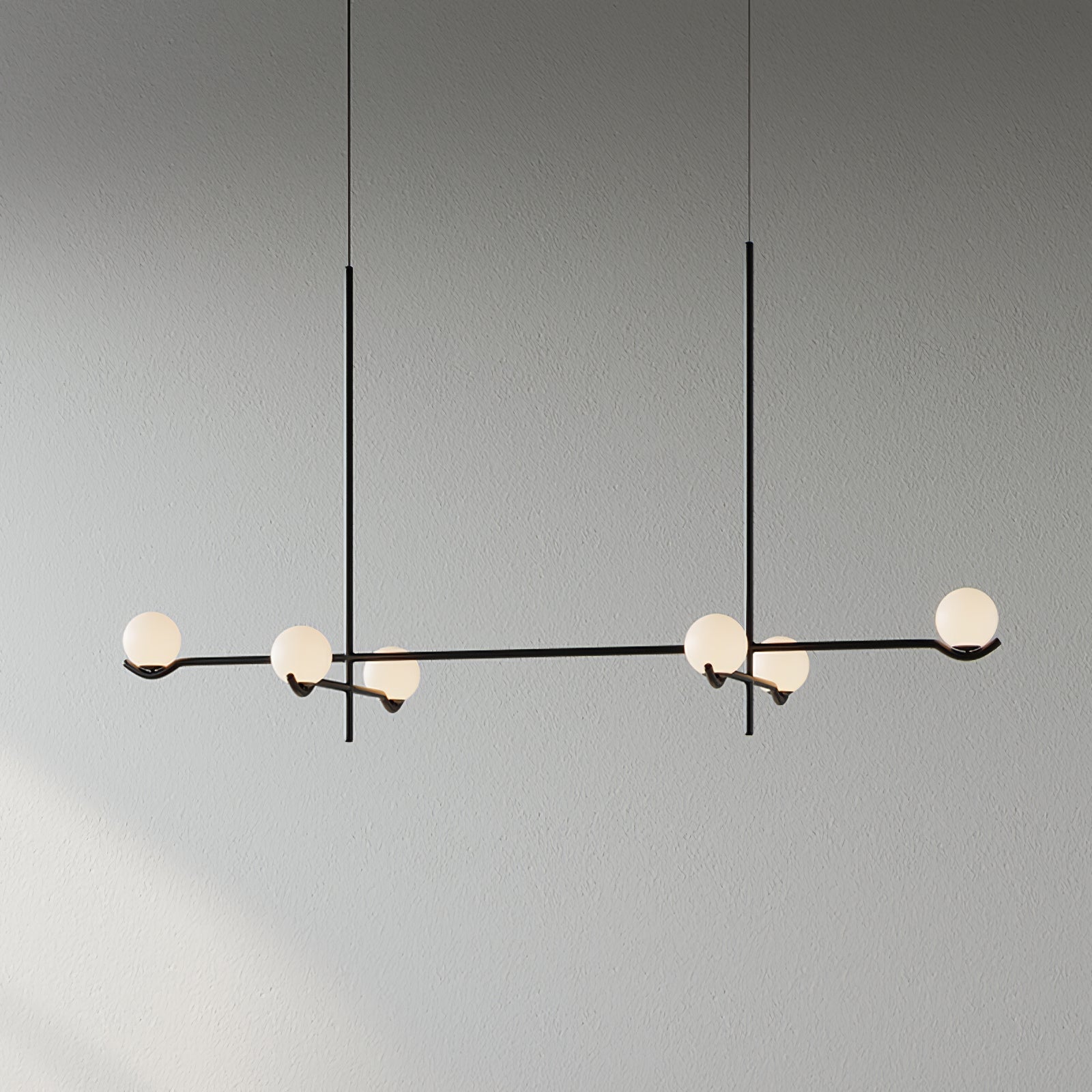 Noir Minimalist Glass Pendant Light - Letslighting