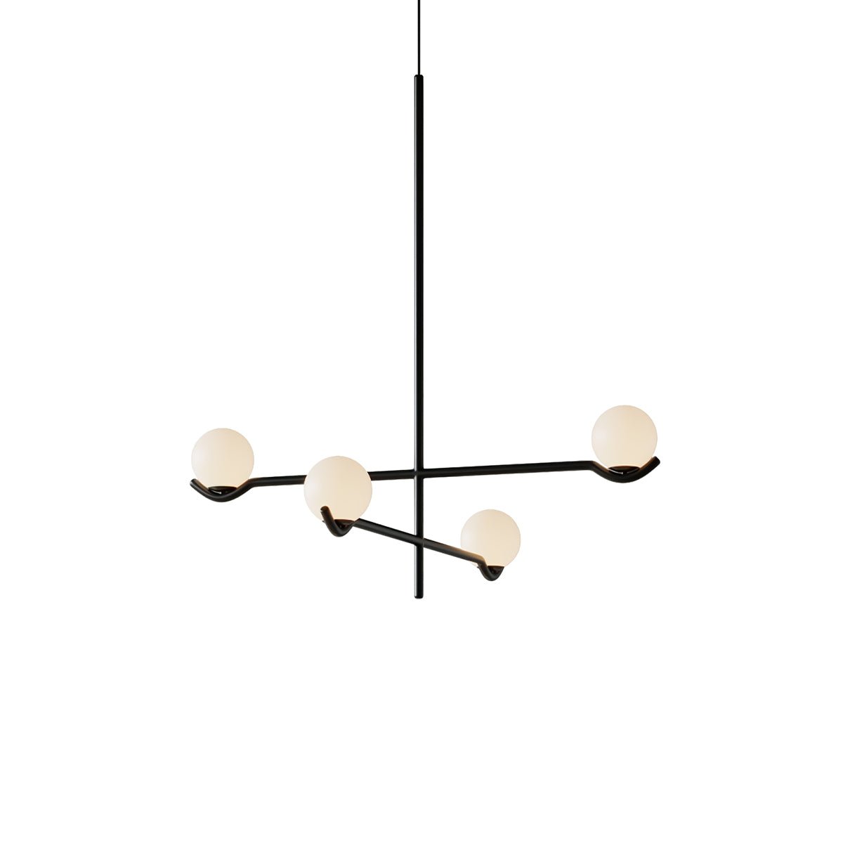 Noir Minimalist Glass Pendant Light - Letslighting