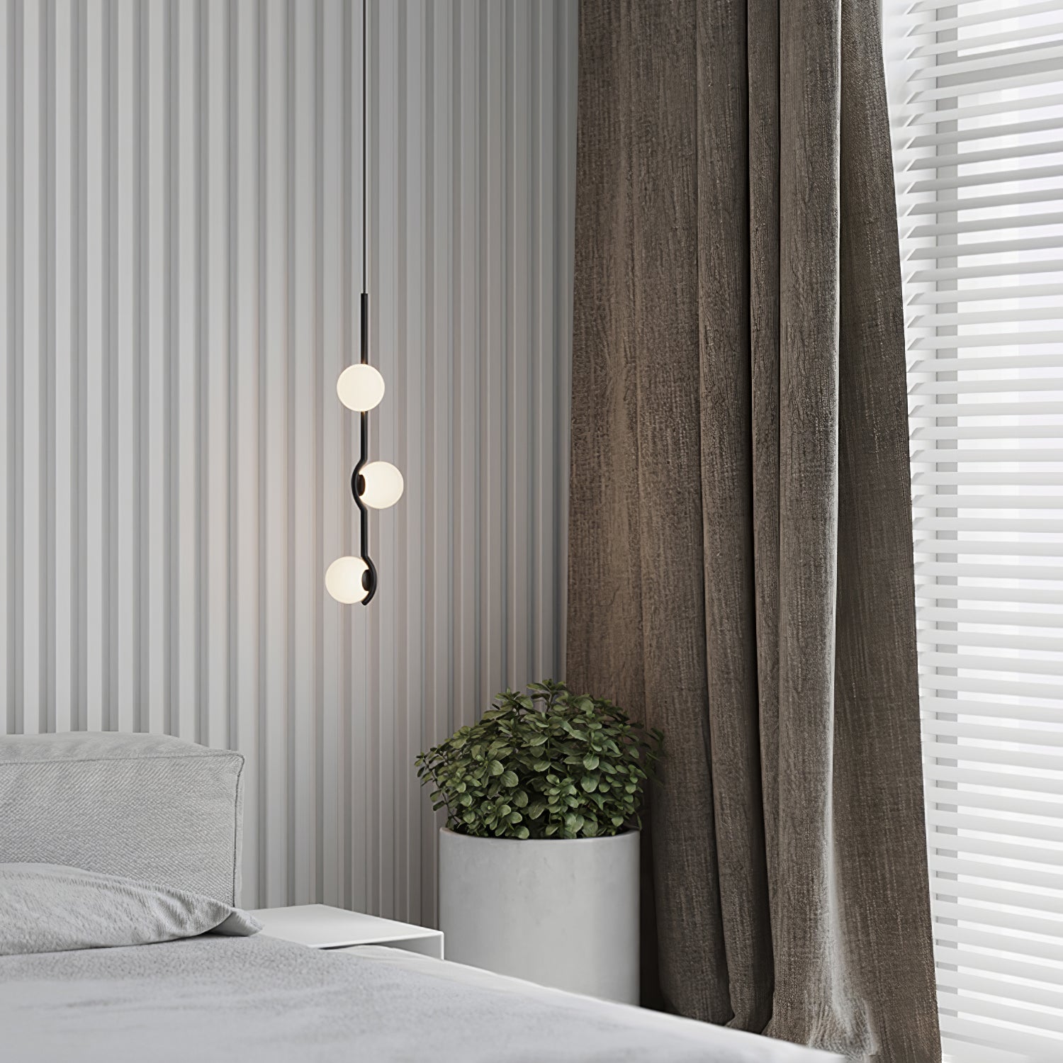 Noir Minimalist Glass Pendant Light - Letslighting