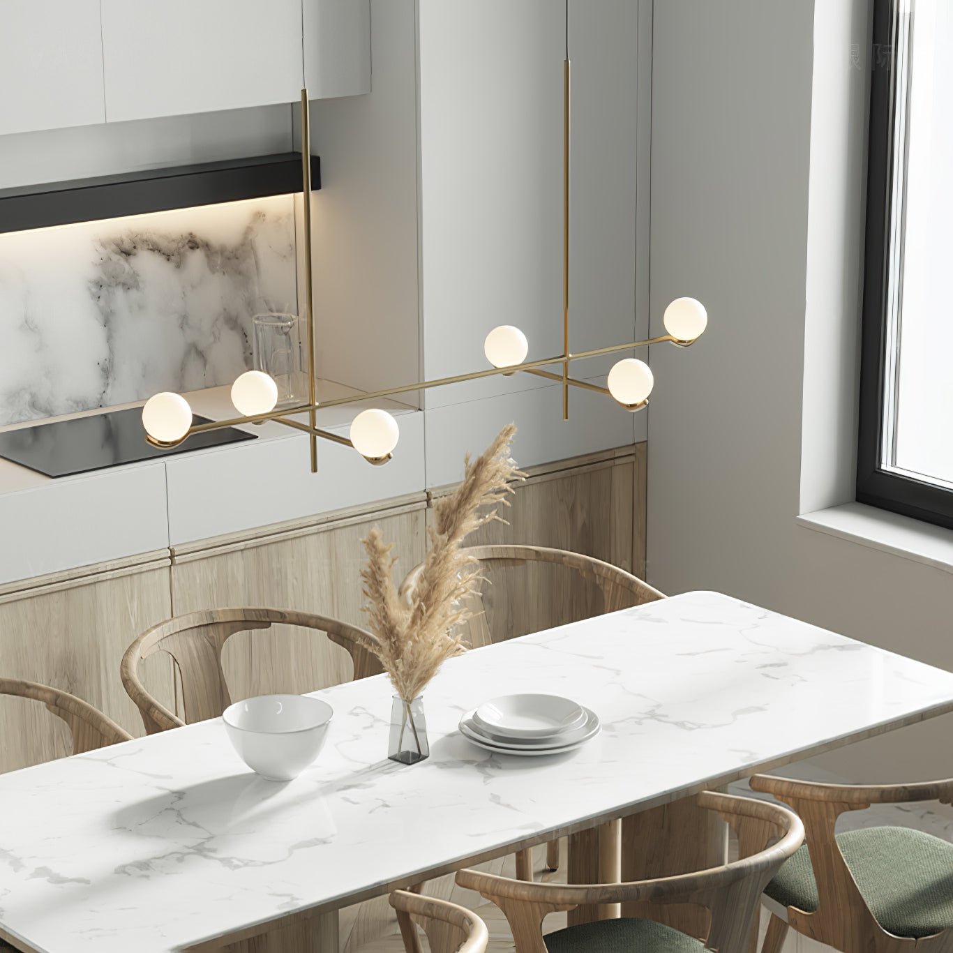 Noir Minimalist Glass Pendant Light - Letslighting