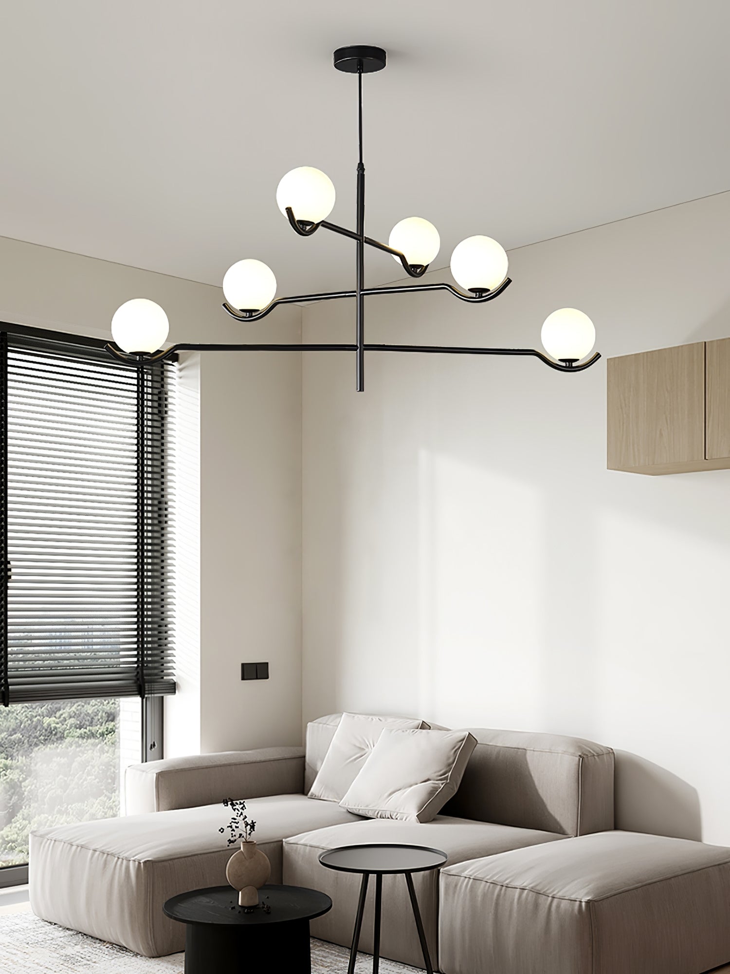 Noir Minimalist Glass Pendant Light - Letslighting
