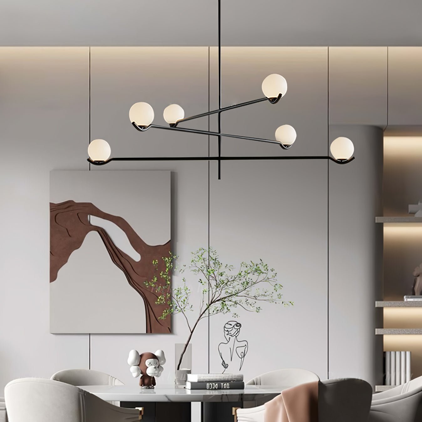 Noir Minimalist Glass Pendant Light - Letslighting