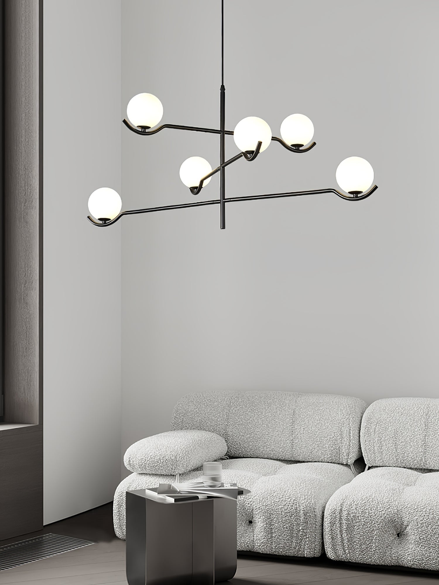 Noir Minimalist Glass Pendant Light - Letslighting
