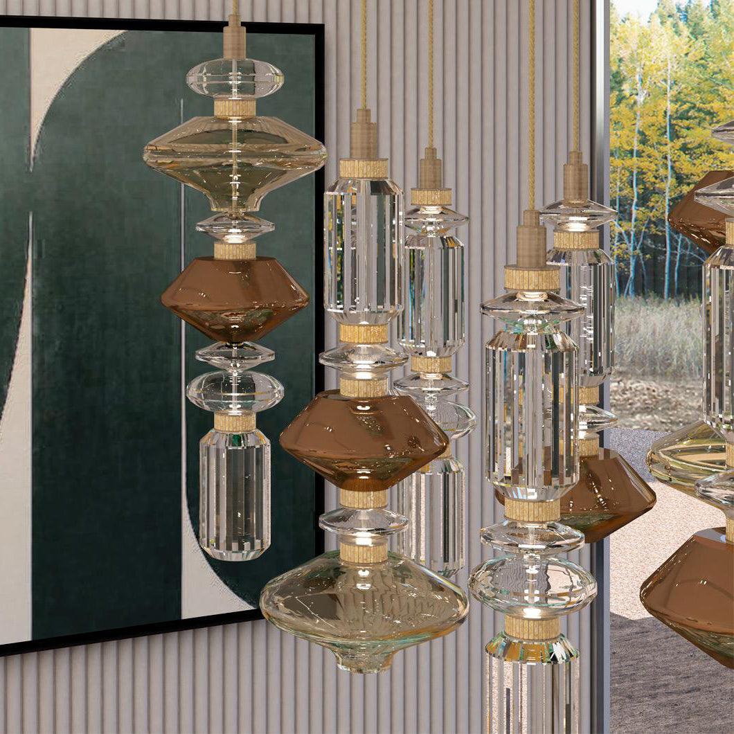 Vionisis Glass Light Luxury Pendant Lamp - Letslighting