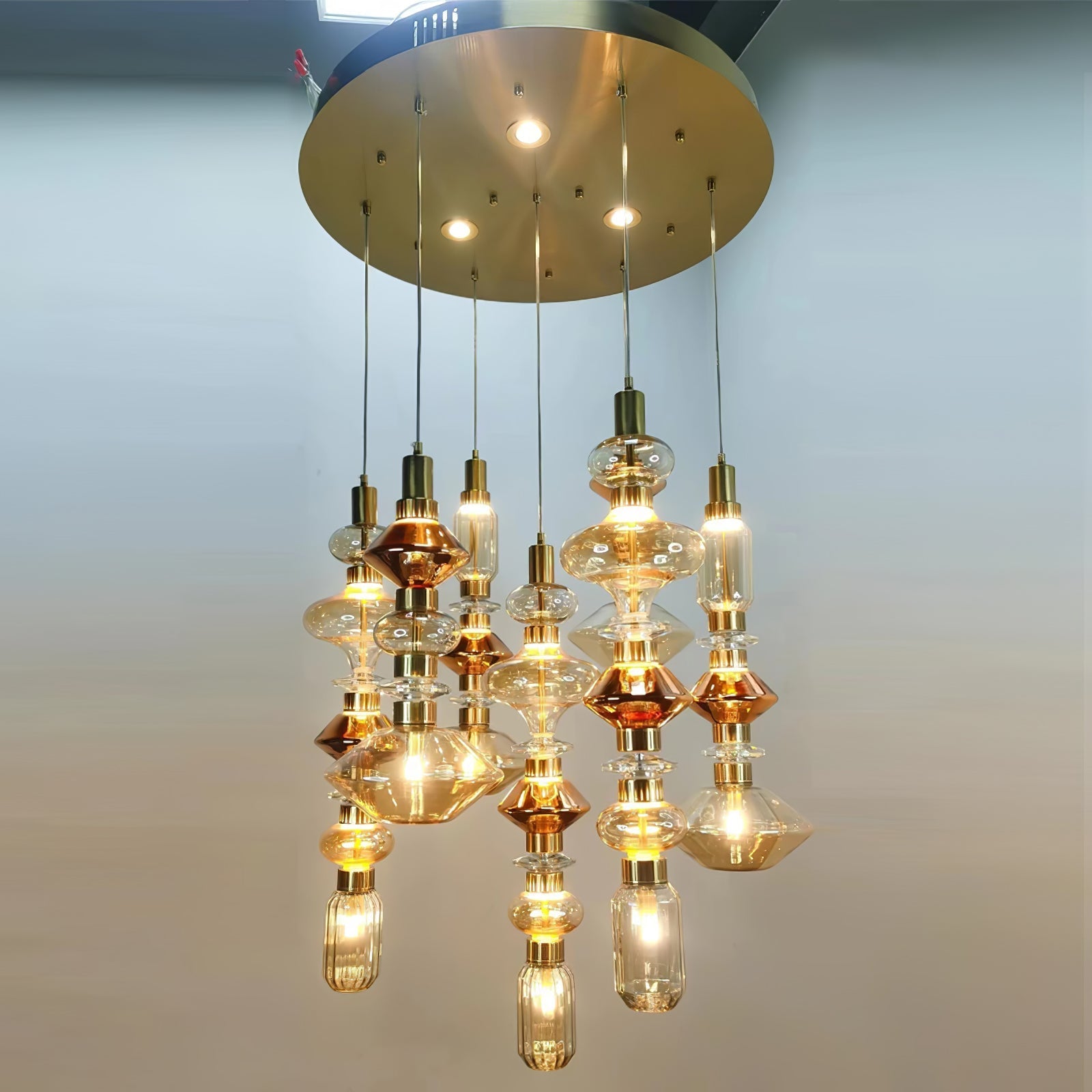 Vionisis Glass Light Luxury Pendant Lamp - Letslighting