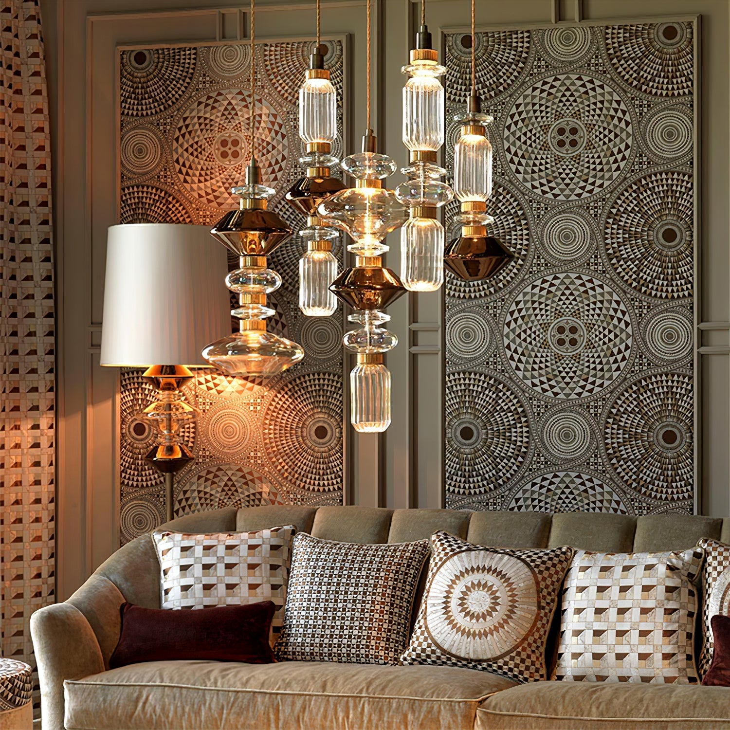 Vionisis Glass Light Luxury Pendant Lamp - Letslighting