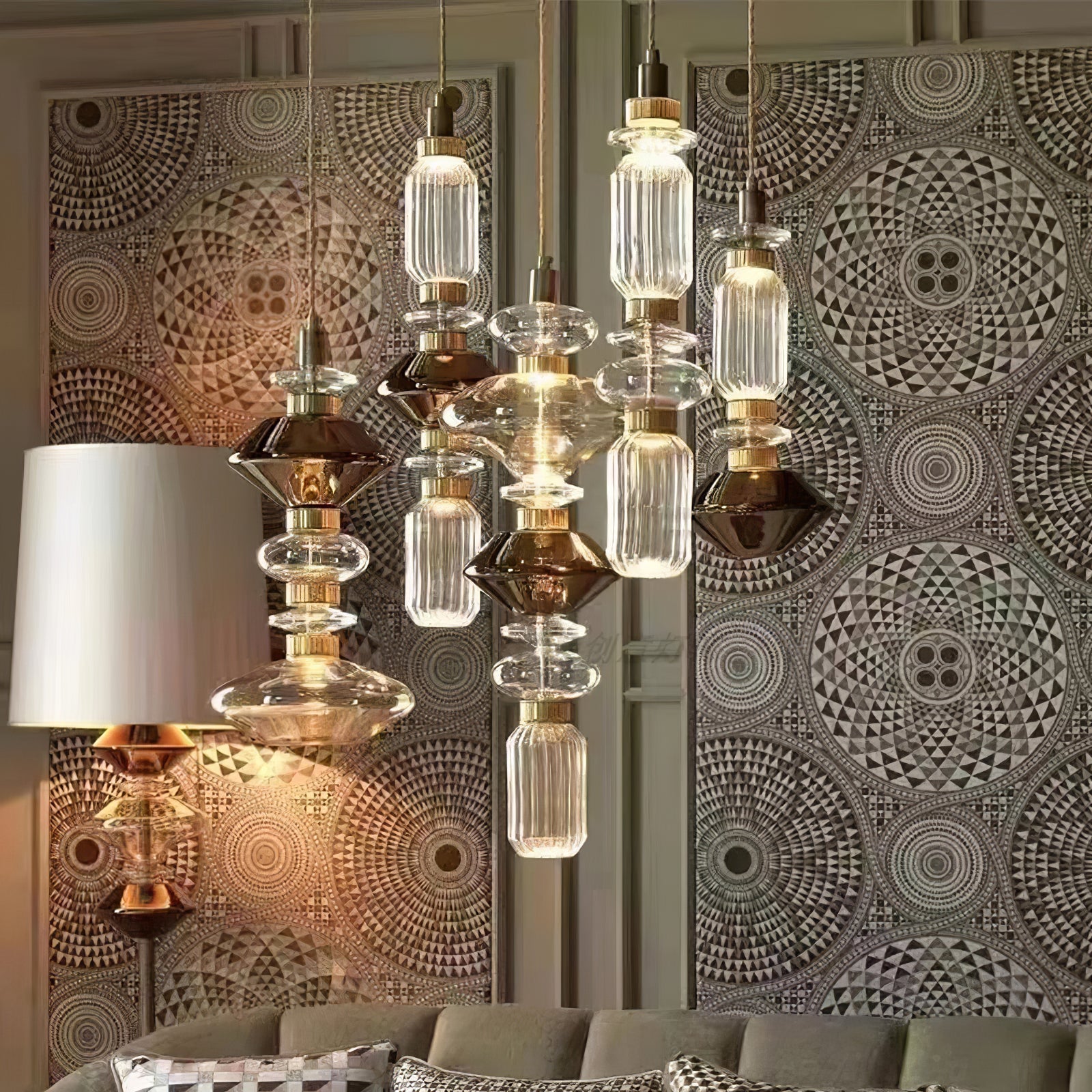 Vionisis Glass Light Luxury Pendant Lamp - Letslighting