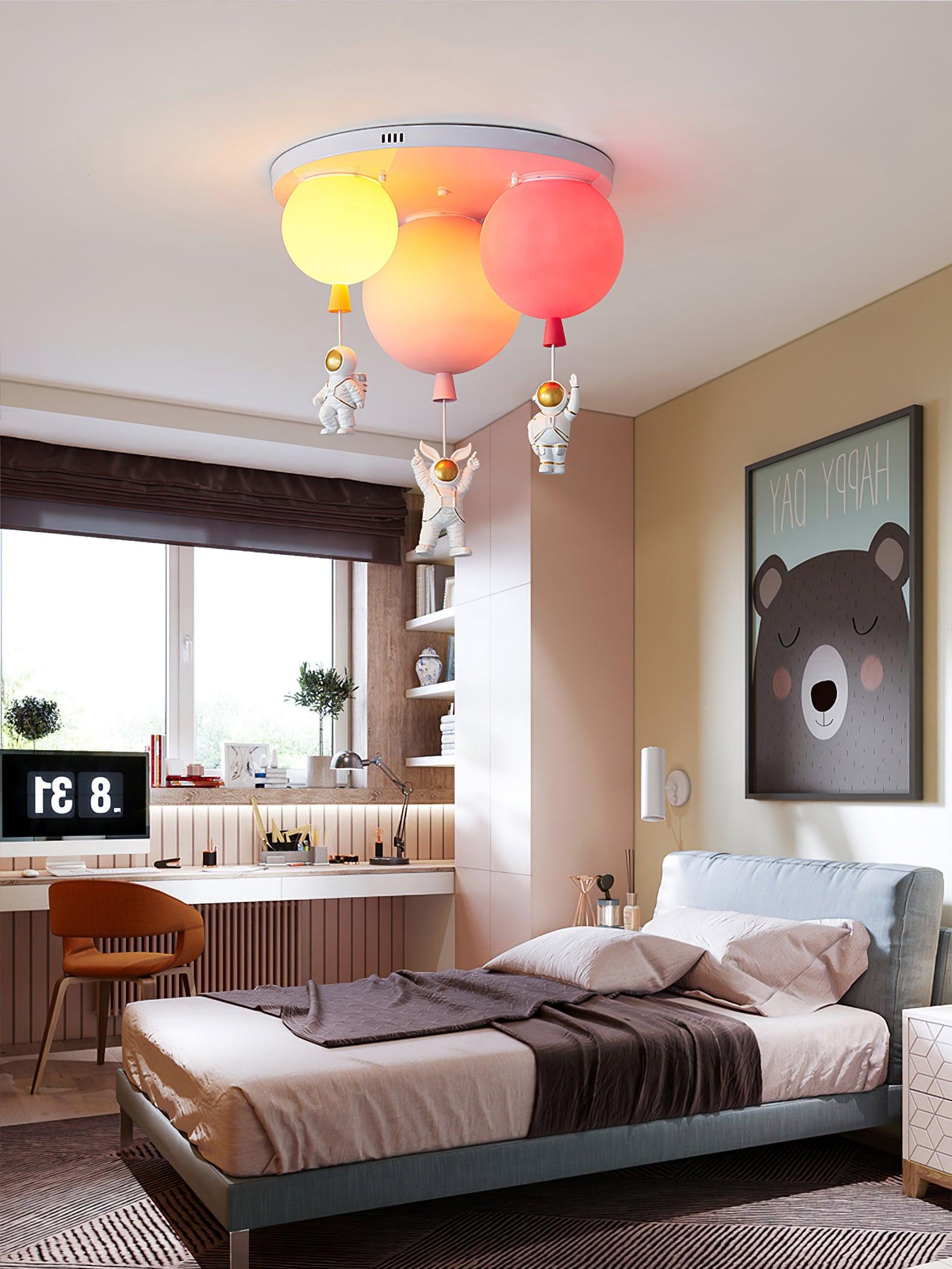 Izorora Frosted Balloon Combination Ceiling Lamp - Letslighting