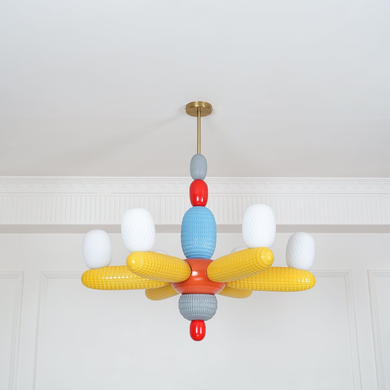 Balloons Chandelier Porcelain Modules Frosted Orbs - Letslighting
