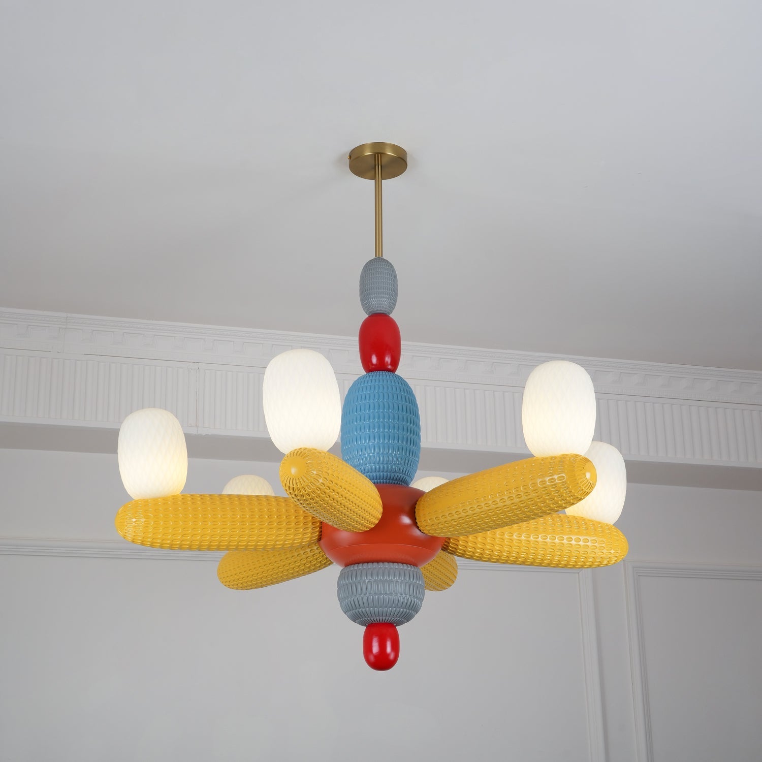 Balloons Chandelier Porcelain Modules Frosted Orbs - Letslighting