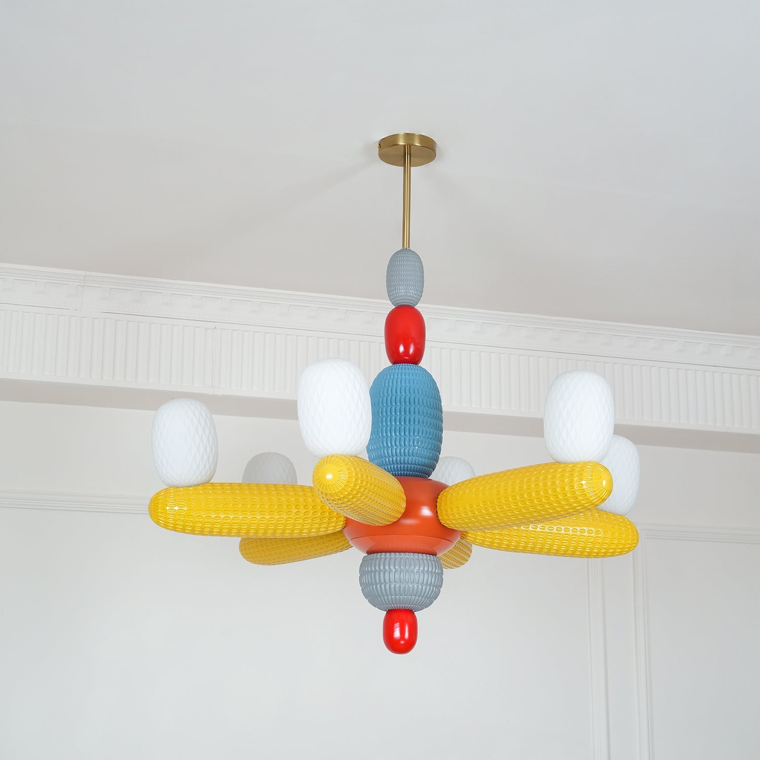Balloons Chandelier Porcelain Modules Frosted Orbs - Letslighting