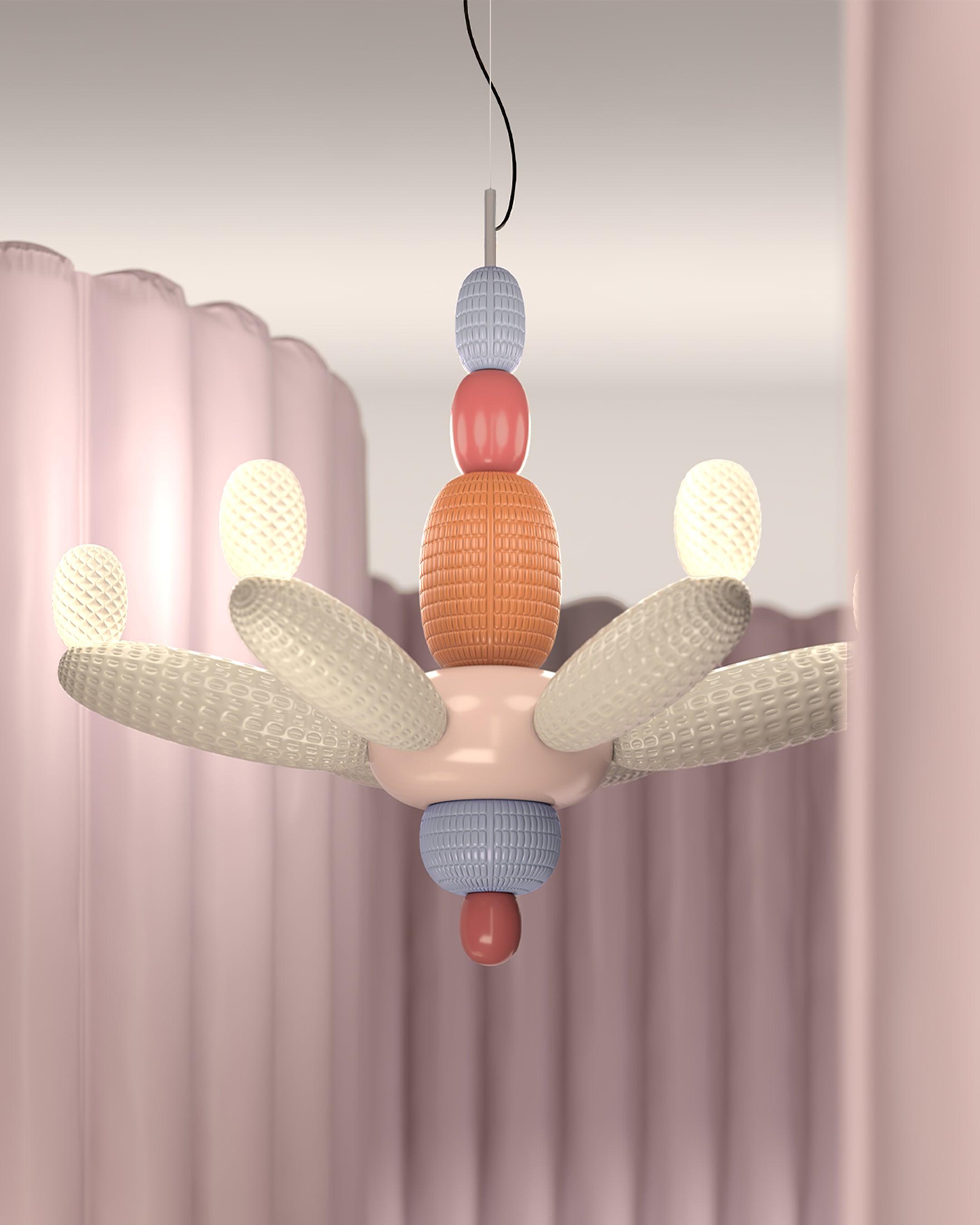 Balloons Chandelier Porcelain Modules Frosted Orbs - Letslighting