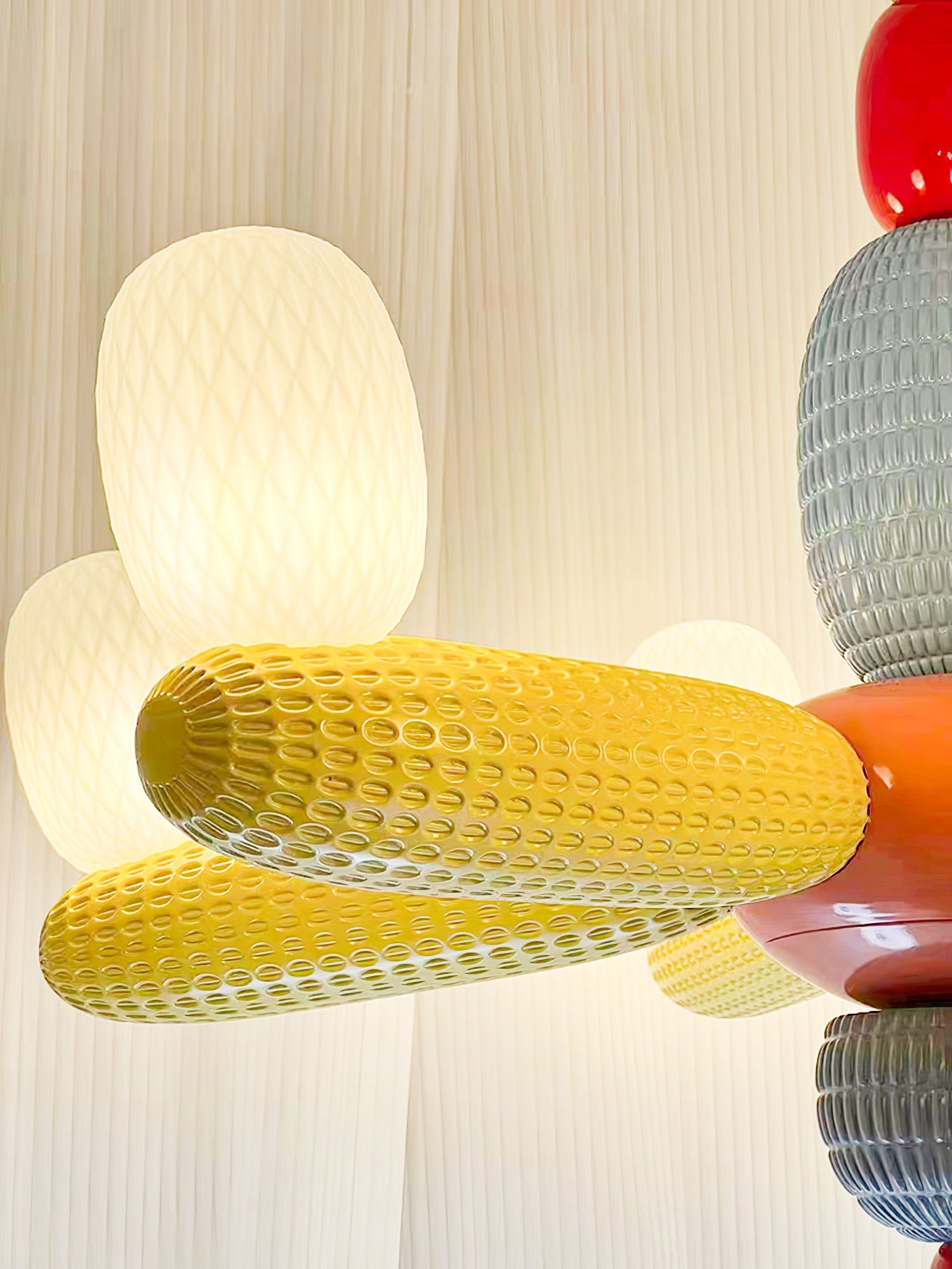 Balloons Chandelier Porcelain Modules Frosted Orbs - Letslighting