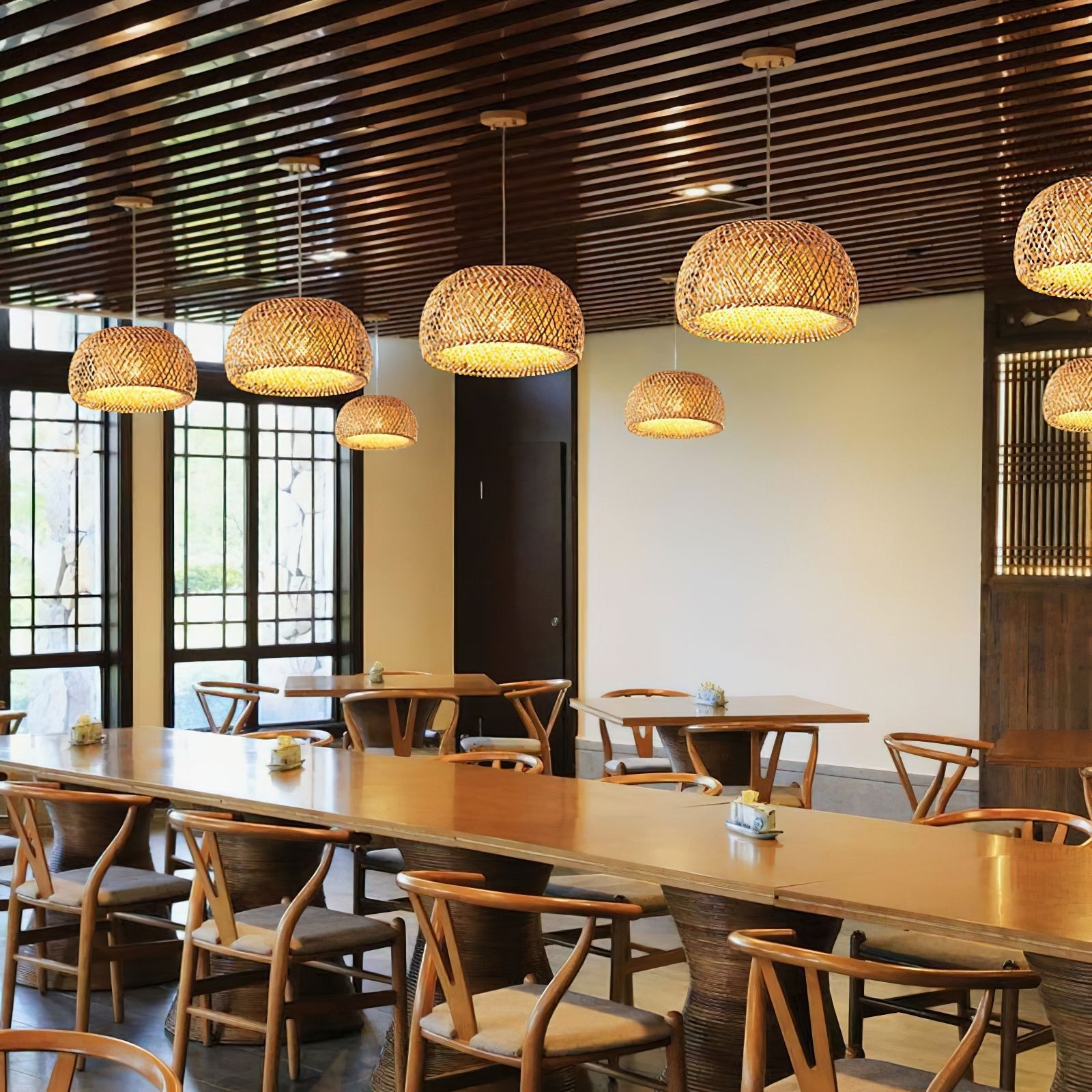Torinor Bamboo Retro Vintage Pendant Lamp - Letslighting