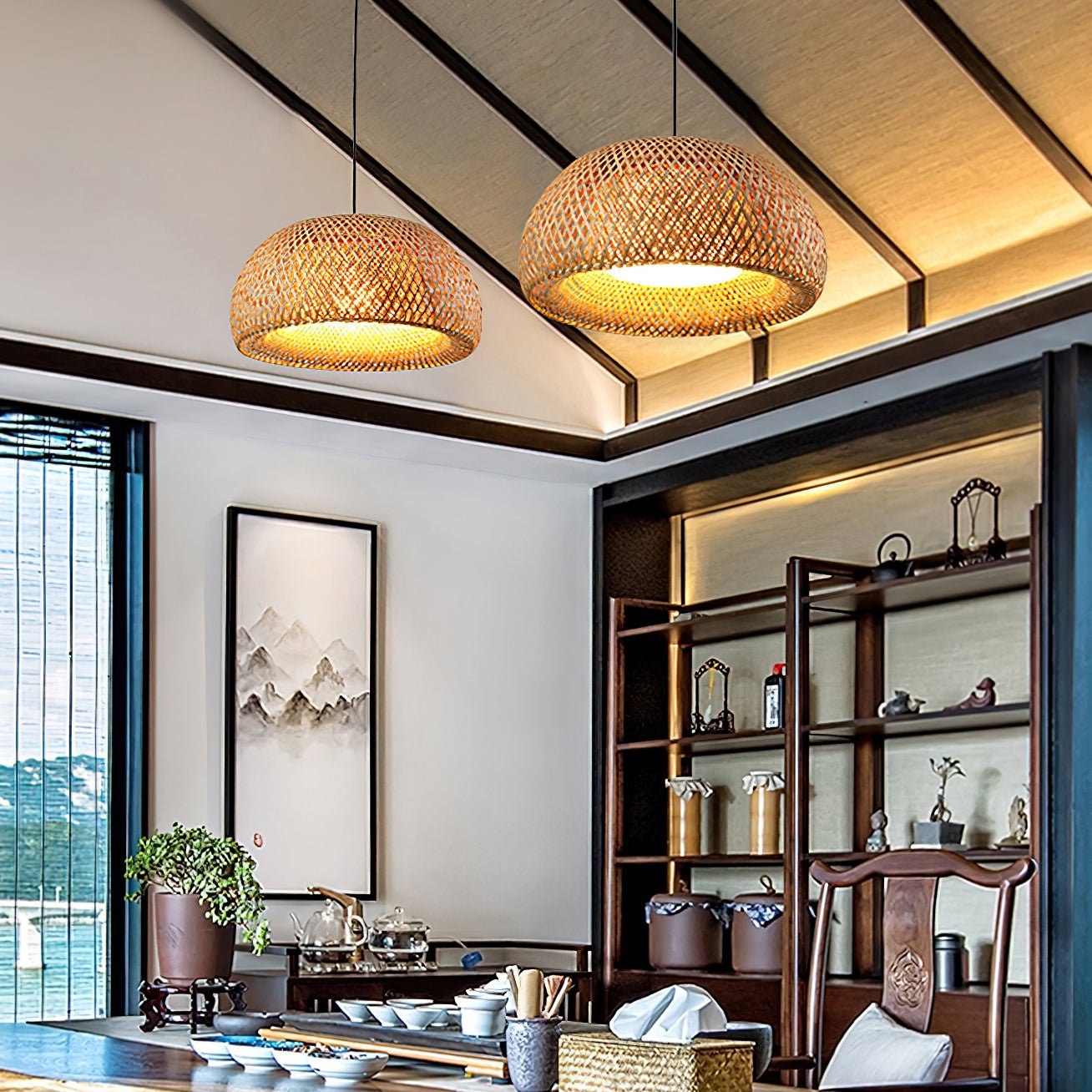 Torinor Bamboo Retro Vintage Pendant Lamp - Letslighting