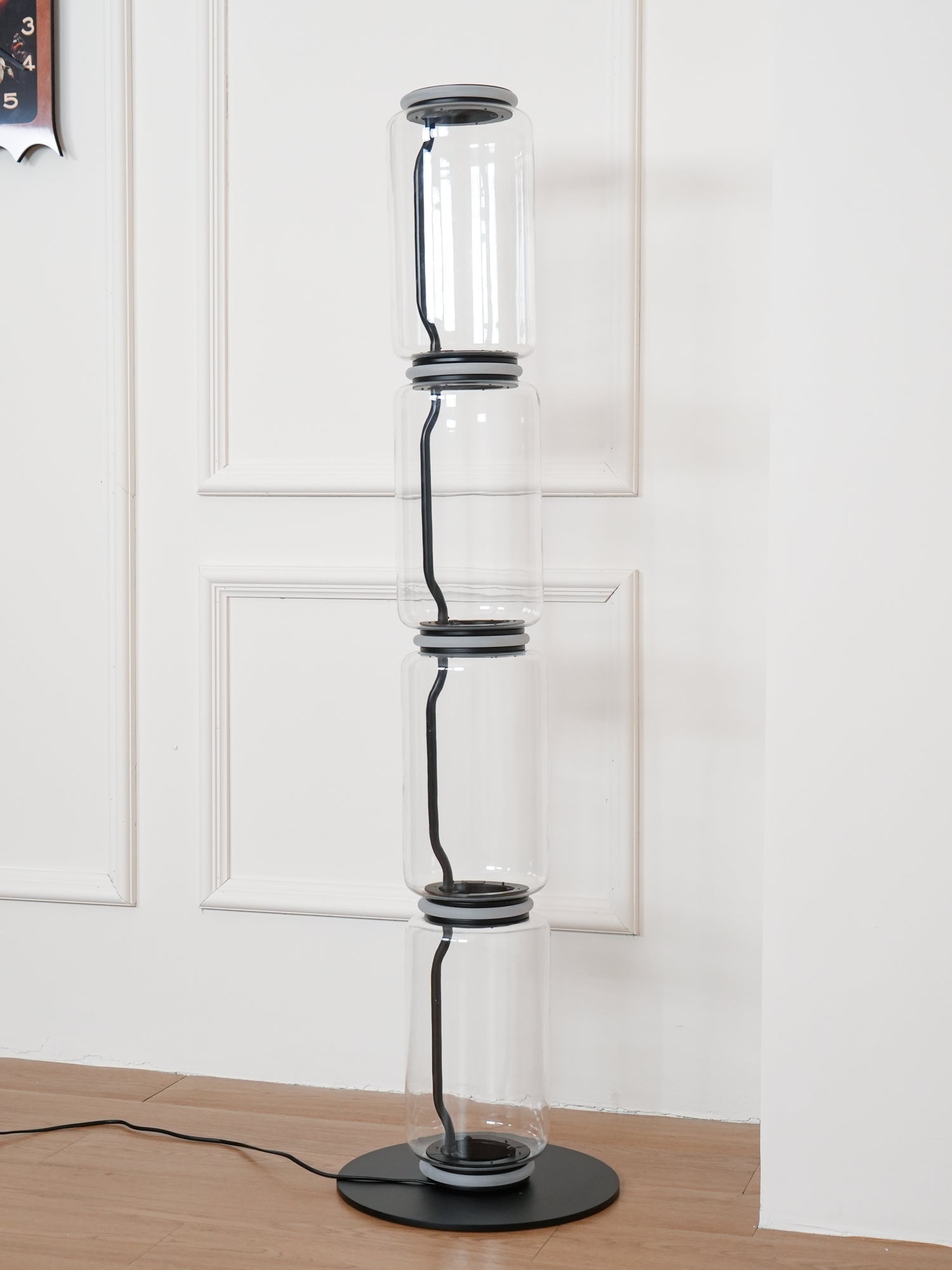 Lustra Floor Lamp Bamboo Glass - Letslighting