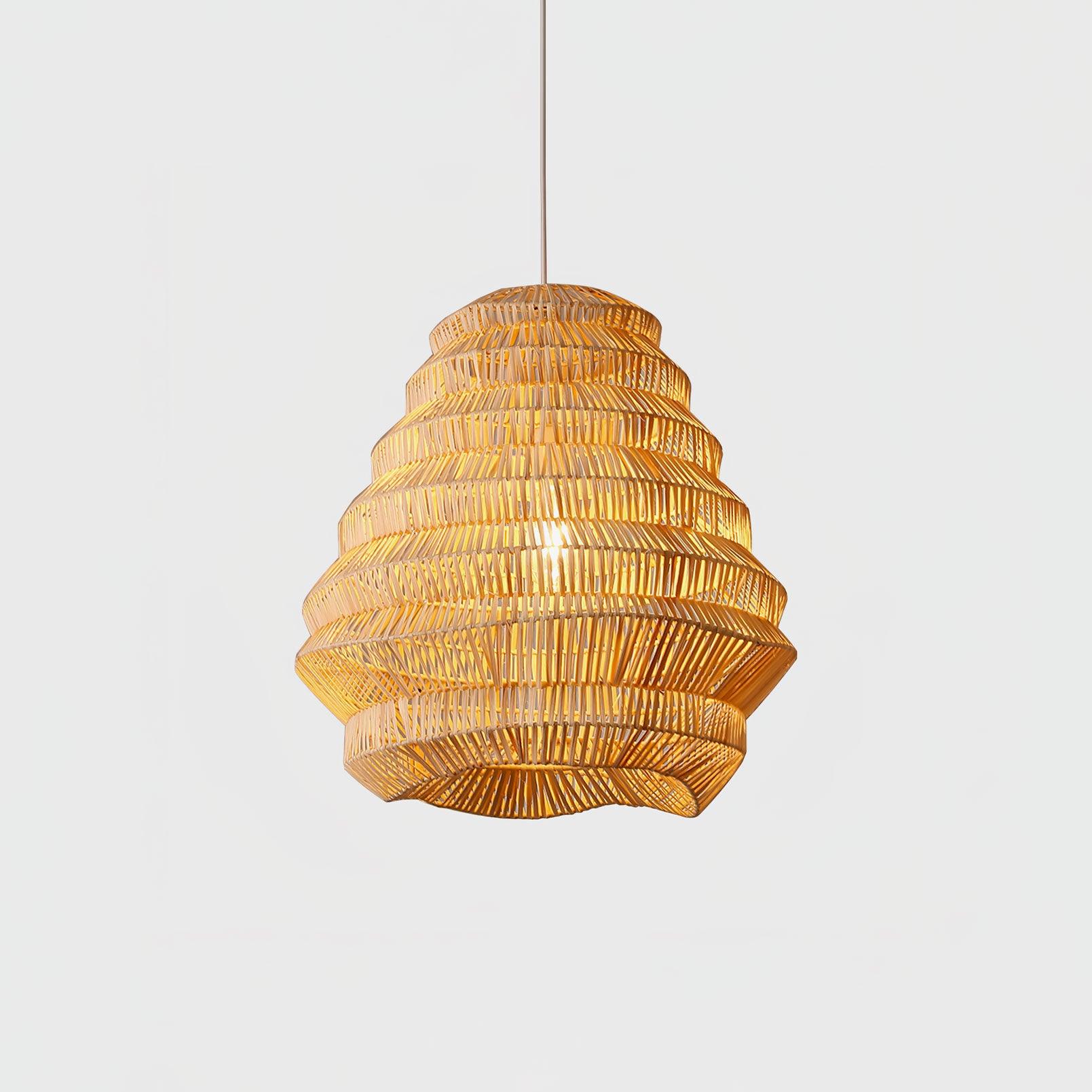 Strata Modern Bamboo Pendant Lamp - Letslighting