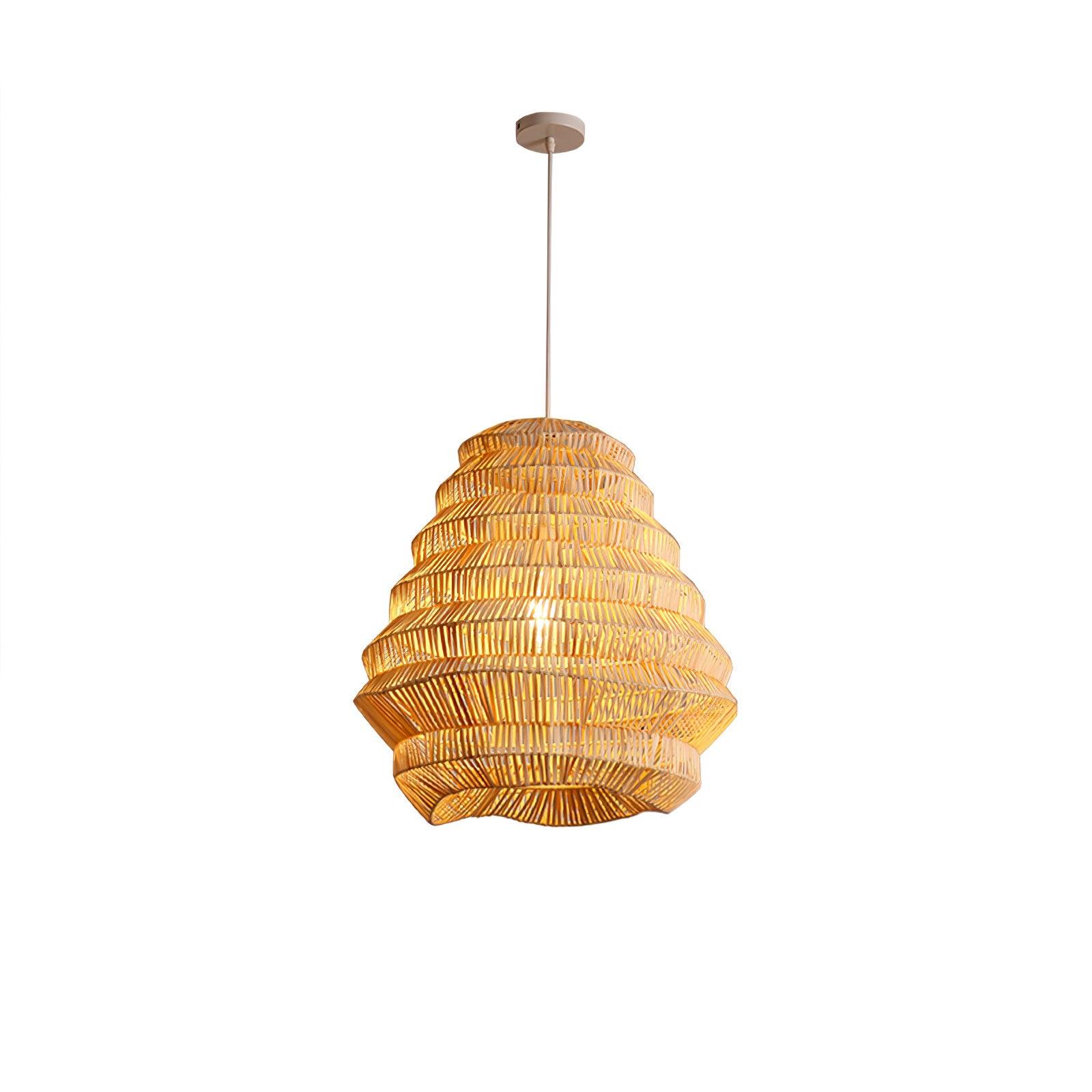 Strata Modern Bamboo Pendant Lamp - Letslighting