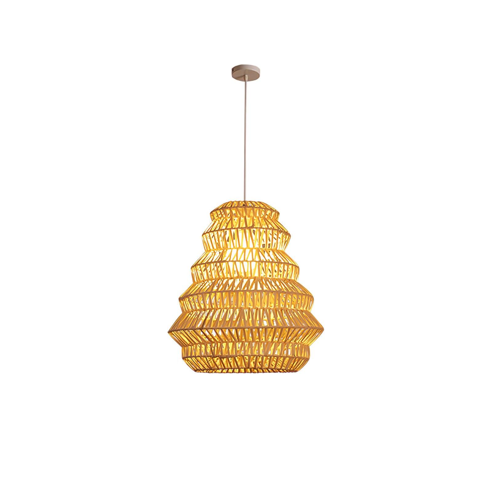 Strata Modern Bamboo Pendant Lamp - Letslighting