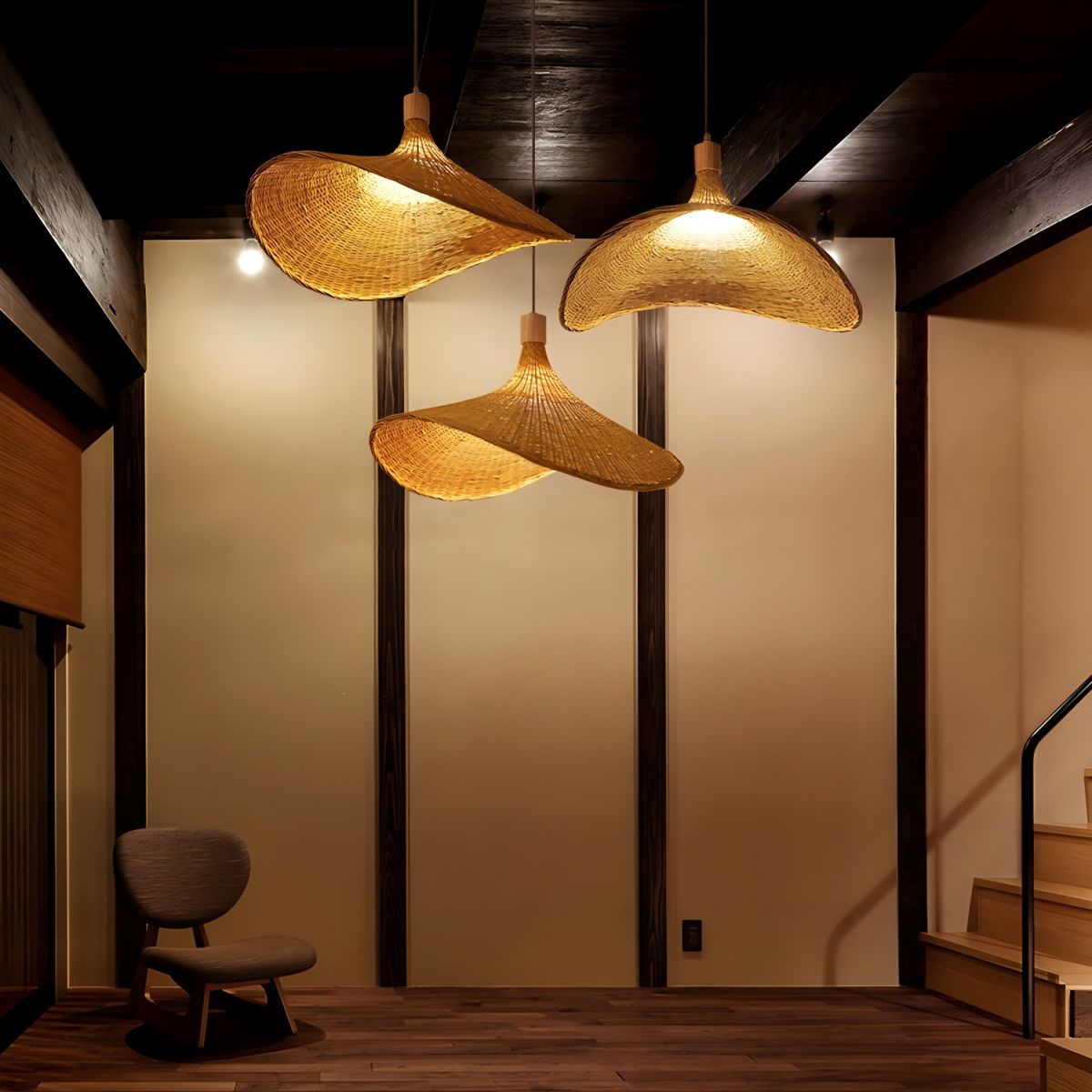 Marona Rattan Vintage Pendant Light - Letslighting