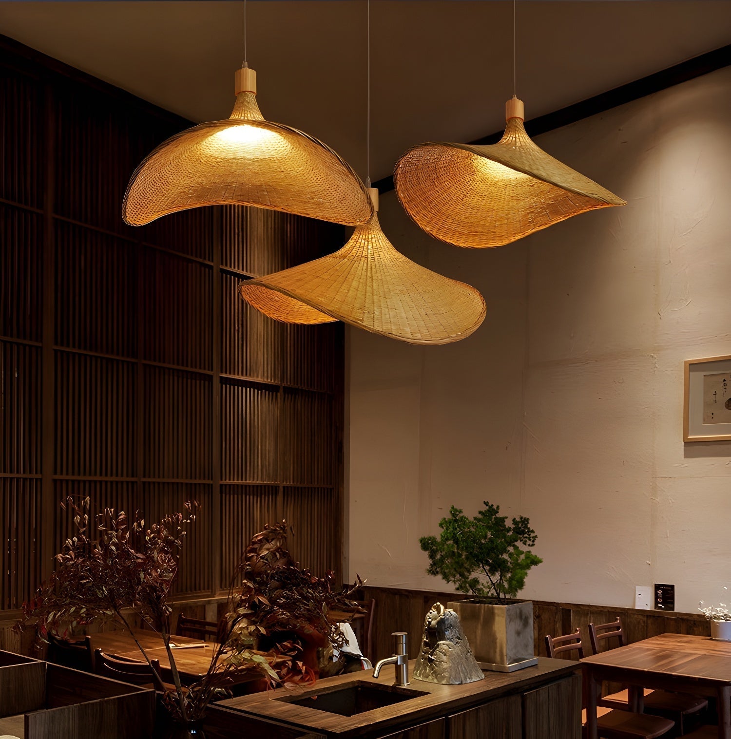 Marona Rattan Vintage Pendant Light - Letslighting